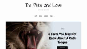 What Thepetsandlove.com website looked like in 2019 (4 years ago)