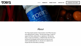 What Tobysfamilyfoods.com website looked like in 2019 (4 years ago)