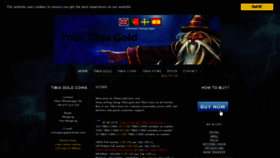 What Tibiagoldcoins.com website looked like in 2019 (4 years ago)