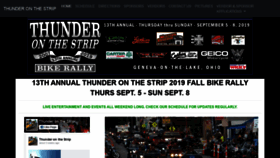 What Thunderonthestrip.com website looked like in 2019 (4 years ago)