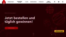 What Teekanne.de website looked like in 2019 (4 years ago)