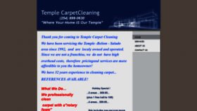 What Templecarpetcleaning.com website looked like in 2019 (4 years ago)