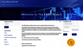 What Thefredreport.com website looked like in 2019 (4 years ago)