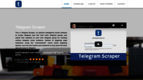 What Telegramscraper.com website looked like in 2019 (4 years ago)