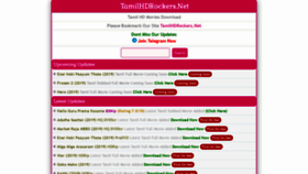What Tamilhdrockers.net website looked like in 2019 (4 years ago)