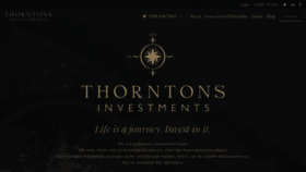 What Thorntons-investments.co.uk website looked like in 2019 (4 years ago)