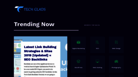 What Techglads.com website looked like in 2019 (4 years ago)