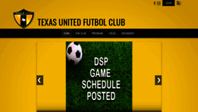 What Texasunitedfc.com website looked like in 2019 (4 years ago)