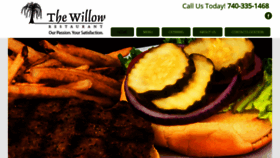 What Thewillowrestaurant.com website looked like in 2019 (4 years ago)