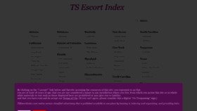 What Tsescortindex.com website looked like in 2019 (4 years ago)