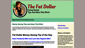 What Thefatdollar.com website looked like in 2019 (4 years ago)