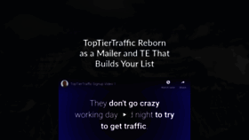 What Toptiertraffic.com website looked like in 2019 (4 years ago)