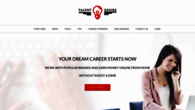 What Talentdesire.com website looked like in 2019 (4 years ago)