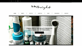What Tobebright.com website looked like in 2019 (4 years ago)