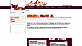 What Taalalert.nl website looked like in 2019 (4 years ago)