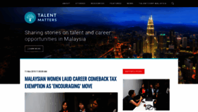 What Talentmatters.com.my website looked like in 2019 (4 years ago)
