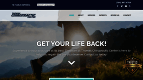 What Thomaschirophealth.com website looked like in 2019 (4 years ago)