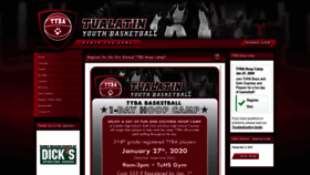 What Tualatinyouthbasketball.com website looked like in 2019 (4 years ago)