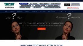 What Talentattestation.com website looked like in 2019 (4 years ago)