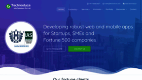 What Technoduce.com website looked like in 2019 (4 years ago)