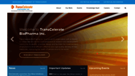 What Transceleratebiopharmainc.com website looked like in 2019 (4 years ago)