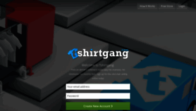 What Tshirtgang.com website looked like in 2019 (4 years ago)
