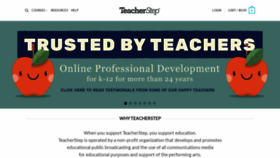 What Teacherstep.com website looked like in 2019 (4 years ago)