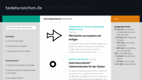 What Tastaturzeichen.de website looked like in 2019 (4 years ago)