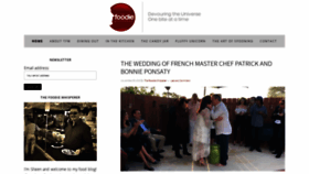 What Thefoodiewhisperer.com website looked like in 2019 (4 years ago)