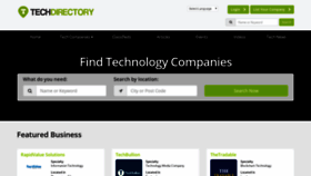 What Techdirectory.io website looked like in 2019 (5 years ago)