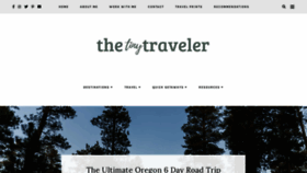 What Thetinytravelerblog.com website looked like in 2019 (4 years ago)
