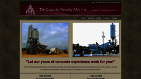 What Tricountyreadymix.net website looked like in 2019 (4 years ago)