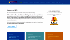 What Trainingteachers.org.za website looked like in 2019 (4 years ago)