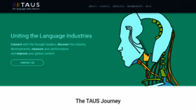 What Taus.net website looked like in 2019 (4 years ago)