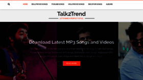 What Talk2trend.com website looked like in 2019 (4 years ago)