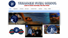 What Triangleswimschool.com website looked like in 2019 (4 years ago)
