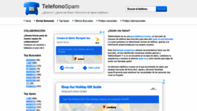 What Telefonospam.es website looked like in 2019 (4 years ago)