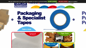 What Taylor-packaging.co.uk website looked like in 2019 (4 years ago)