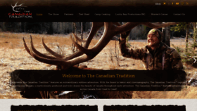 What Thecanadiantradition.com website looked like in 2019 (5 years ago)