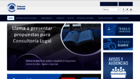 What Tribunalambiental.cl website looked like in 2019 (5 years ago)