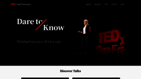 What Tedxsanfrancisco.com website looked like in 2019 (4 years ago)
