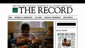 What Therecordnewspaper.org website looked like in 2019 (4 years ago)
