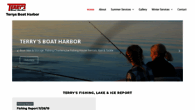 What Terrysboatharbor.com website looked like in 2019 (4 years ago)