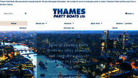 What Thamespartyboatsltd.co.uk website looked like in 2019 (4 years ago)