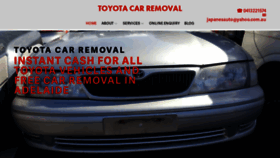 What Toyotacarremoval.com.au website looked like in 2019 (4 years ago)