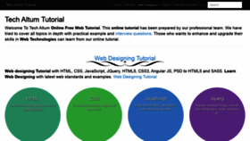What Tutorial.techaltum.com website looked like in 2019 (4 years ago)