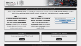 What Tenenciavehicular.com.mx website looked like in 2019 (4 years ago)