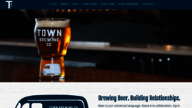 What Townbrewing.com website looked like in 2019 (4 years ago)