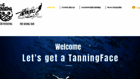 What Tanningface.com website looked like in 2019 (4 years ago)