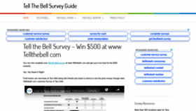 What Tell-the-bell.com website looked like in 2019 (4 years ago)